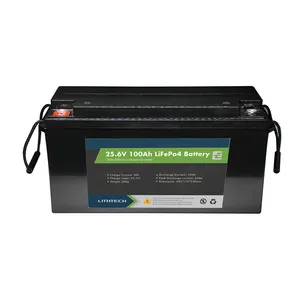 LITHTECH pack 200ah lifepo4 car charger 12v-24v 100ah dc 24v solar fan no battery 24v-100ah 150ah lfp battery