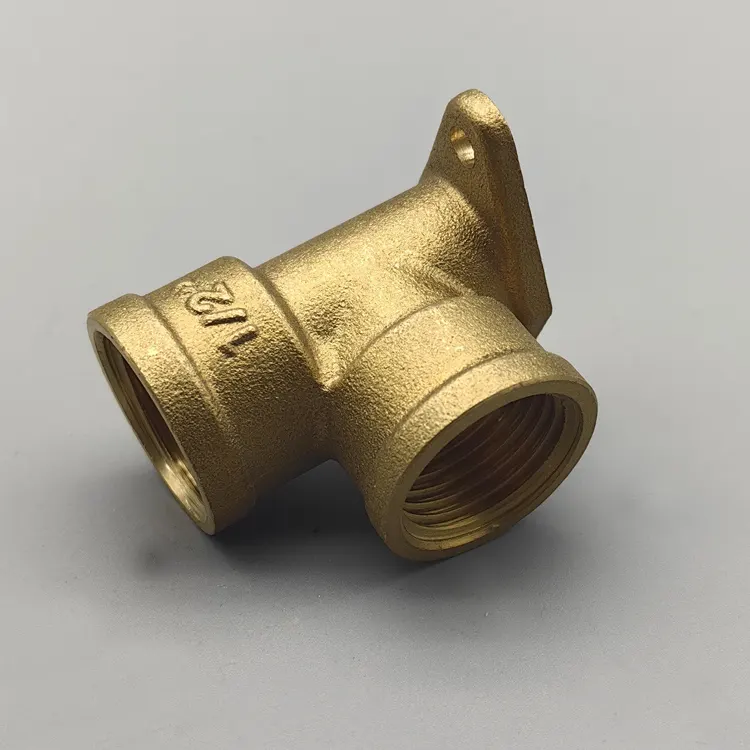 Brass fittings  female 1/2''-1'' wall plate elbow