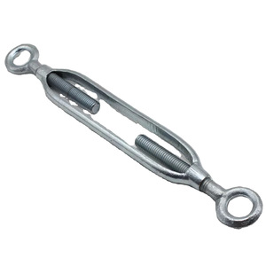 Tendeur de câble à corps ouvert galvanisé M8 en acier au carbone pour grue, zingué - Product Image 1