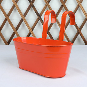 Petit pot rectangulaire suspendu en métal, détachable, avec fond à 2 trous, pour la culture de fleurs, la décoration de mariage et les plantes - Product Image 3