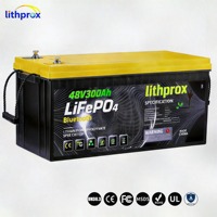 Batterie LiFePO4 51.2V 300AH 15KW Grade A 6000+ Cycles Profonds pour VR avec BMS Intelligent, Bus CAN, Prise Anderson, CE RoHS IP67 OEM ODM