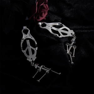 Pinzas para Pezones, Juguete Sexual BDSM, Clip para Pezones <span class=keywords><strong>de</strong></span> Acero Inoxidable Plateado, Joyería <span class=keywords><strong>de</strong></span> Cadena Corporal, Impermeable, para Mujeres y Parejas - Product Image 3