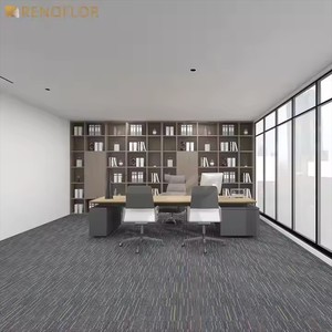 Azulejos cuadrados de oficina comercial de polipropileno con patrón impreso en 3D personalizado con respaldo de PVC - Product Image 1