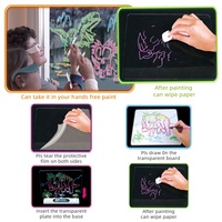 Samtoy Mini Dinosaure Version Planche à Dessin Fluorescent Effaçable 3D Magic Drawing Pad Pour Enfants Avec Lunettes