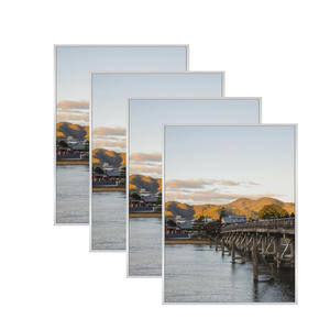 Marco para Pósteres 12x18 18x24 24x36 Negro Ligero Vertical y Horizontal para Colgar en la Pared Marco a Presión para Pósteres Grandes - Product Image 1