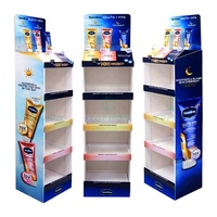 Étagère d'affichage en PVC pour supermarché de vente au détail personnalisée, présentoir de produits en PVC, présentoir de biscuits en PVC