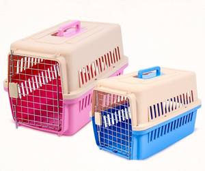 Transporteurs pour animaux de compagnie en plastique portables de voyage légers multicolores de belle qualité avec roues pour chats et chiens - Product Image 1
