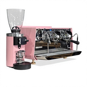 Molinillo de Café Comercial Rosa, Doble Manivela, Cuerpo de Acero Inoxidable, Motor de Alta Precisión, 220V, 3 Años de Garantía, para Cafetería - Product Image 6
