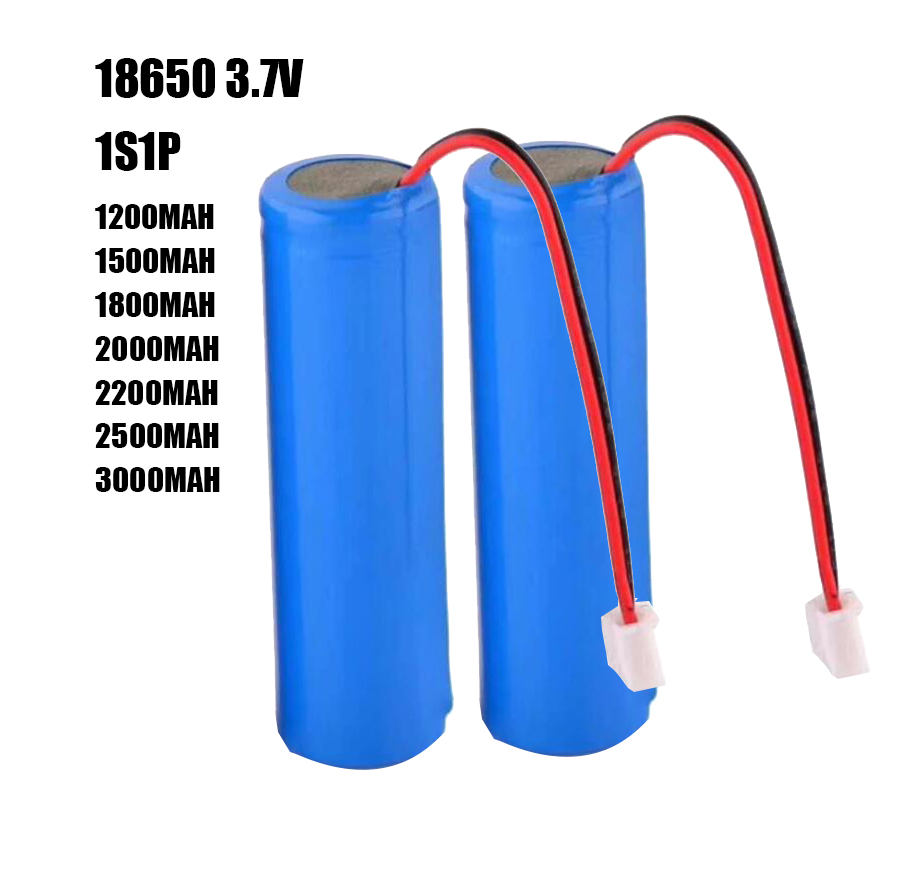 Перезаряжаемая литий-ионная литиевая батарея 18650 3,7 в 1800 мАч с кабельным разъемом BMS