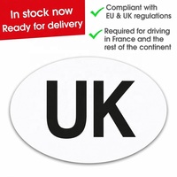 14 ans d'usine peut personnaliser 180*133mm magnétique UK plaque voiture autocollant pare-chocs autocollant voiture accessoires autocollants