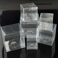 Boîte de rangement en plastique PET transparente haute qualité, pliable, pour bijoux, cosmétiques, petites pièces, emballage PVC transparent, vente chaude