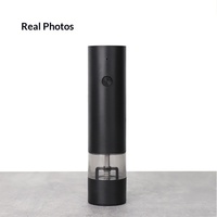 Ensemble moulin à sel et à poivre rechargeable USB de qualité supérieure, moulin à épices automatique avec lumière LED pour la cuisine, le barbecue, cadeau