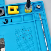 Résistant à la chaleur grand téléphone portable réparation électronique travail antistatique ESD Silicone tapis à souder