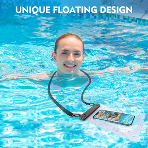 Estuche Impermeable Flotante Grande para Teléfono, Doble Espacio, Transparente, con Capa de Sellado Adicional, Cordón Ajustable para Surf y Snorkel - Product Image 5