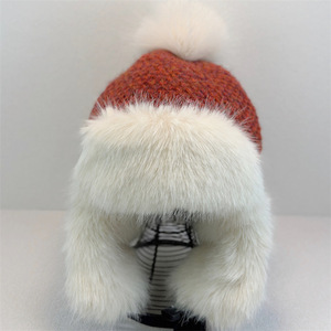 Gorro Cálido Forrado de Lana Gruesa para Mujer, de Alta Calidad, Versátil para Invierno, para Cabezas Grandes, a Prueba de Frío, con Orejeras - Product Image 1