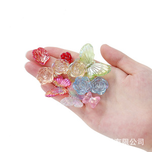 Acrylic Ab Colored Beads 10-40mm For Diy Jewelry Accessories <b>Bracelets</b> Necklaces <b>Phone</b> Chains Kids Crafts - Product Image 3