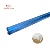 Film plastique souple en PVC, résistant à l'humidité, moulé par soufflage, transparent, auto-adhésif pour l'emballage de matelas