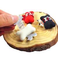 Effaceur de design os kawaii, cadeau pour enfants, accessoires de tir, matériel escolar pour crayons effaçables, 1 pièce