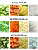 Multifunctionele groente snijmachine, commerciële fruit- en groentesnijder/slicer voor voedselverwerkingsbedrijven