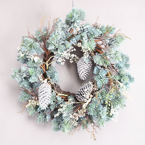 6 ft cao cấp giáng sinh Vòng Hoa Thông lá cho Xmas Bảng trang trí Giáng sinh nhân tạo tuyết tùng vòng hoa - Product Image 3