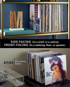 JUNJI – étagères d'album personnalisables, organisateur de stockage en <span class=keywords><strong>vinyle</strong></span>, support de stockage en lp pour albums - Product Image 4