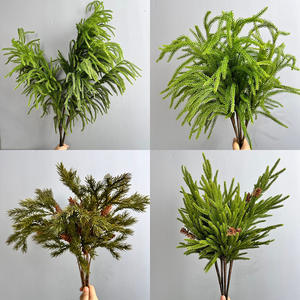 Branches d'arbre artificielles en plastique souple à gros tiges, avec des cônes de fruits, pour la décoration de Noël en extérieur et à la maison, vente chaude - Product Image 4
