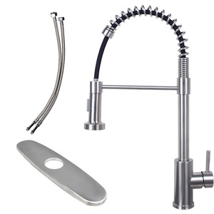 Regno Unito nuovo arrivo facile da installare rubinetto da cucina in acciaio inossidabile rubinetto estraibile rubinetto a doppia funzione Desktop - Product Image 1