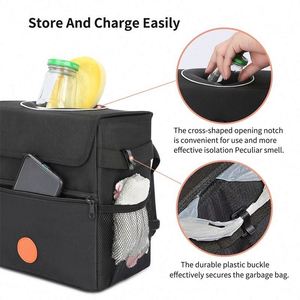 Free Sample Waterproof <b>Car</b> Garbage <b>Bin</b> Leak Proof <b>Car</b> Organizer Trash Bag Waterproof <b>Car</b> Trash Can with Lid - Product Image 4