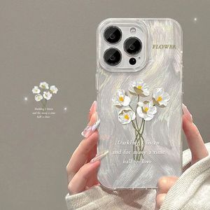 เคสสำหรับ iPhone 17 Pro Max ดีไซน์ดอกไม้สีขาวเรียบง่าย ทันสมัย พร้อมรูเจาะเลเซอร์ขนาดใหญ่ กันน้ำ - Product Image 3