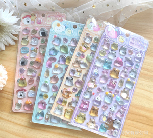 Pegatinas Tridimensionales de Cristal con Relieve Familiar 3D Youyou, Recompensa Educativa Hecha a Mano con Dibujos Animados para Niños, para Teléfonos Móviles - Product Image 2