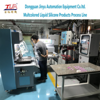 Production de silicone liquide faisant le processus petite presse à chaud hydraulique de 30 tonnes moulant la machine d'injection LSR