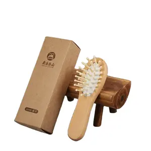 Custom Travel Eco-friendly Bamboo Material Comb Skin Massage Portable Comb Air Cushion Comb