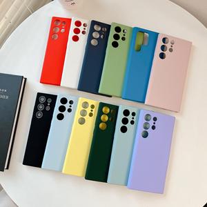 Coque de téléphone en silicone liquide véritable antichoc avec doublure en microfibre et protection de caméra surélevée de 1 mm pour <span class=keywords><strong>Samsung</strong></span> Galaxy S23 S24 S25 S26 - Product Image 2