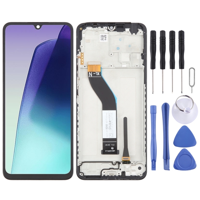 OEM LCD Screen Digitizer Full Assembly with Frame For Xiaomi Redmi 14C 4G / 5G LCD Screen Repair Parts