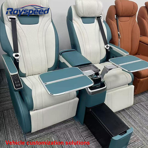 Box Portaoggetti in Pelle di Lusso per Mercedes-Benz Classe V <span class=keywords><strong>W447</strong></span>/VITO V260 - con Tavolino Nascosto e Portabicchieri - Product Image 4