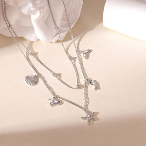 สร้อยคอจี้แฟชั่นสไตล์ฮาวายสำหรับผู้หญิงทำจากสเตนเลส316L เครื่องประดับ14K 18K - Product Image 4