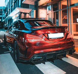 W117 sợi carbon <span class=keywords><strong>FD</strong></span> phong cách khuếch tán cho Mercedes Benz cla45 <span class=keywords><strong>200</strong></span> C117 thể thao 2014 2019 BodyKit cản sau Lip Spoiler - Product Image 2