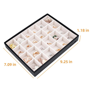 Plateaux de présentation de bijoux modernes, écologiques, portables et multifonctionnels, empilables pour colliers et bagues - Product Image 3