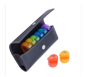 Pastillero Semanal de 7 Días con 14 Compartimentos, Negro, Organizador de Pastillas, Portátil, de Plástico, con Compartimentos para Día y Noche, Venta al por Mayor - Product Image 6