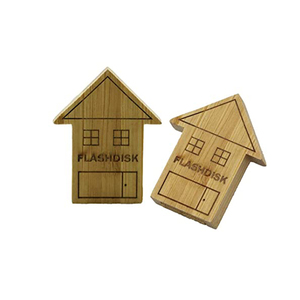 USB-Stick 32GB 4GB 8GB mit Individuell Graviertem Logo <span class=keywords><strong>Gadgets</strong></span> Holz-Hausförmiger USB-Stick - Product Image 5