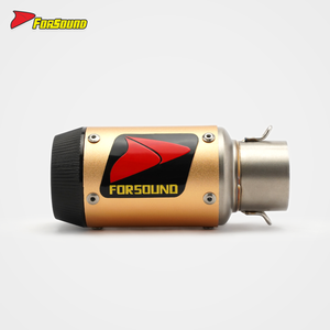 Tubo de escape de acero inoxidable de fibra de carbono de 51mm para motocicleta - Product Image 5