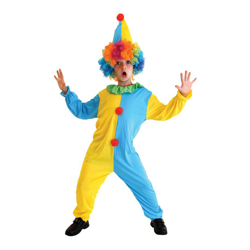 Cosplay halloween christmas dress up clothes boy's clown costume for girls