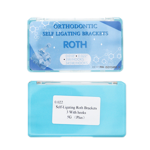 Set di 20 Brackets Ortodontici Autoliganti in Acciaio Inox ROTH 3W con Ganci 0.022 Manuali Certificati CE - Product Image 4