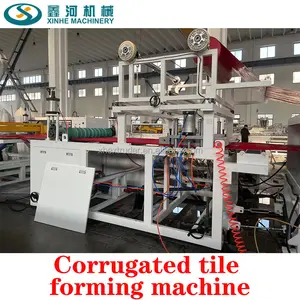 Glazed Roof Tile Extrusion Line Plastic Pvc Corrugated Roof Tile Sheets Extruder Production Line Making Machine