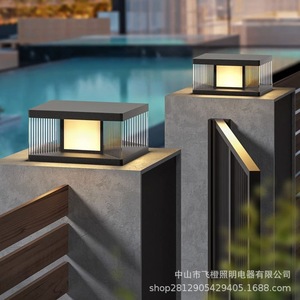 Lampes solaires étanches pour piliers, lampes murales extérieures pour portail de villa, cour, patio - Product Image 5