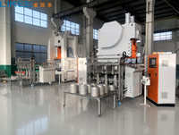 Machine entièrement automatique de fabrication de barquettes en aluminium 63 tonnes à cavité unique, cadre en C pour barquettes semi-profondes LK-T63