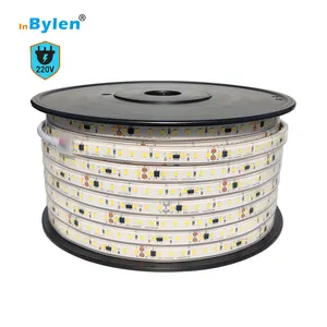 Lampu Strip pemotong 100mm Led khusus 2835 tir120 leds seperti Led luar ruangan menggunakan silikon 230v Led Neon 16w tahan air Shenzhen 80