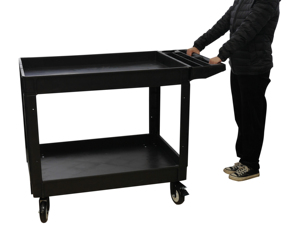 Chariot de jardin robuste Chariot à main Chariot de jardin utilitaire Chariot à plate-forme durable en plastique Plasmop Chariot en plastique à 3 niveaux - Product Image 1