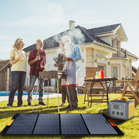 Kit de panneau solaire pliable portable 100W Contrôleur solaire pour charger les batteries 12v Centrale électrique Rv Camping Remorque Alimentation d'urgence