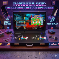 Machine d'arcade Bartop 24 pouces HD 1280p, console de jeu rétro professionnelle 2 joueurs, borne de jeu portable pour la maison